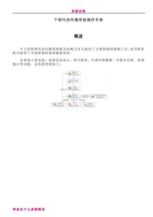 个税代扣代缴系统操作手册