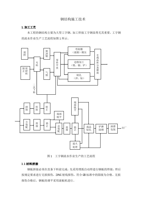 钢结构的施工工艺流程工程实例