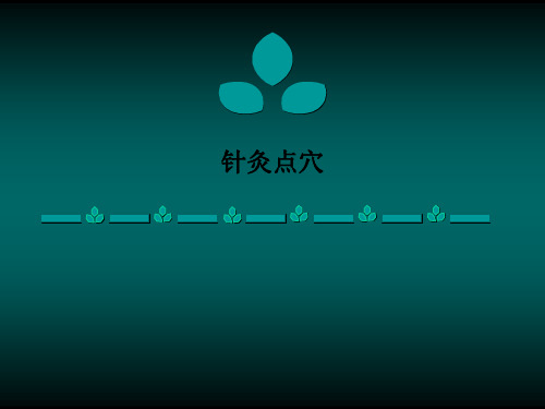 针灸点穴PPT课件