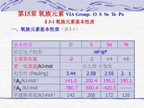 第2-3氧族元素1ppt
