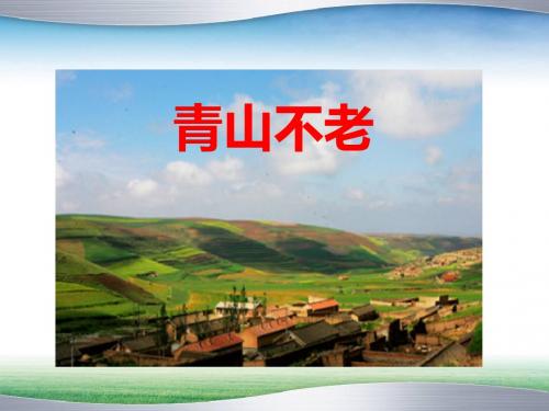 部编人教版六年级上册语文19青山不老课件2套(新修订)