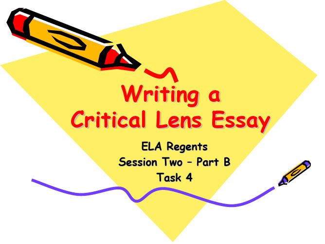 Critical lens essay 的具体写法