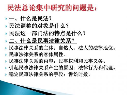 法硕民法总论(2012年)