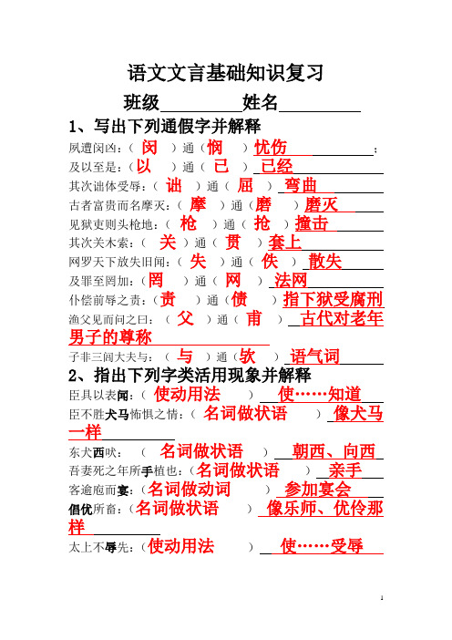 必修五文言实词、虚词答案