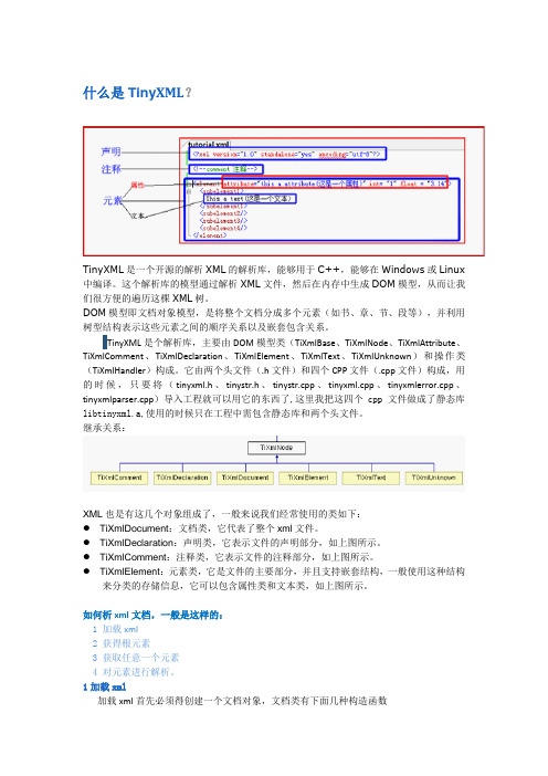 tinyxml使用文档