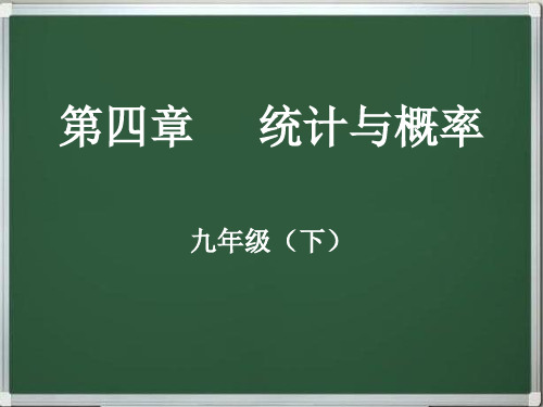 九年级数学下册第四章     统计与概率(同步+复习)精品串讲课件