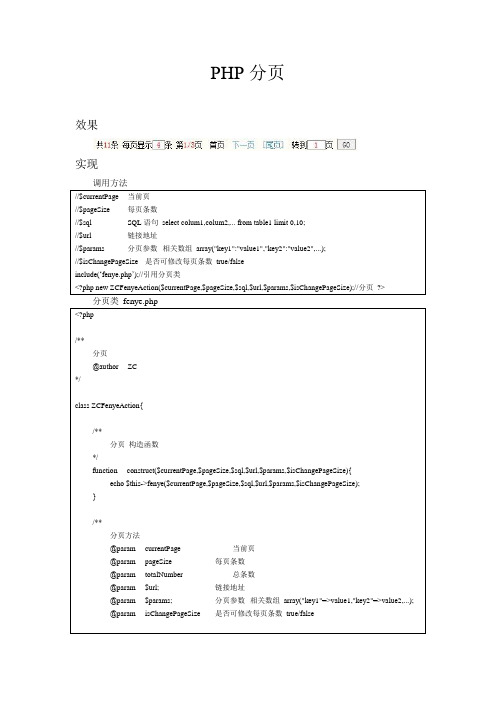 php分页