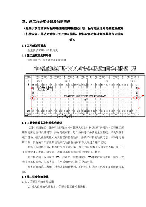 施工进度计划及保证措施