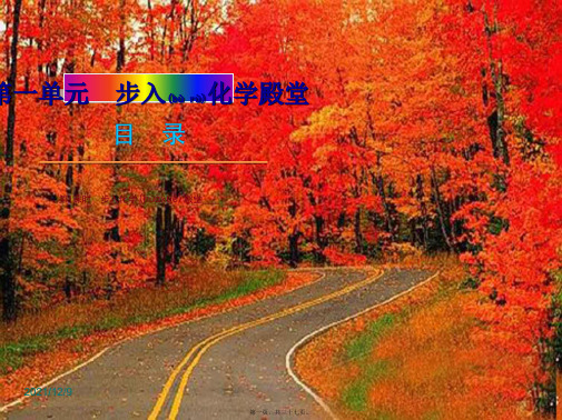 中考化学教材化总复习 第一单元 步入化学殿堂课件 
