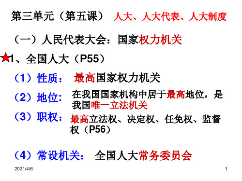 人大复习归纳