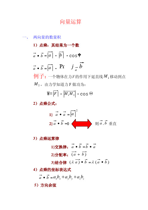 向量运算