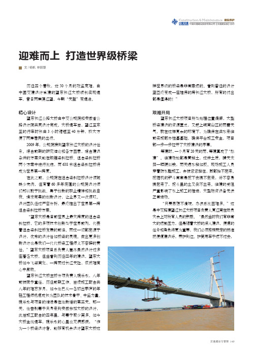 迎难而上 打造世界级桥梁