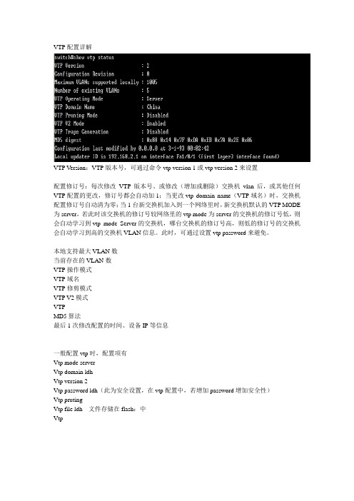 VTP配置详解