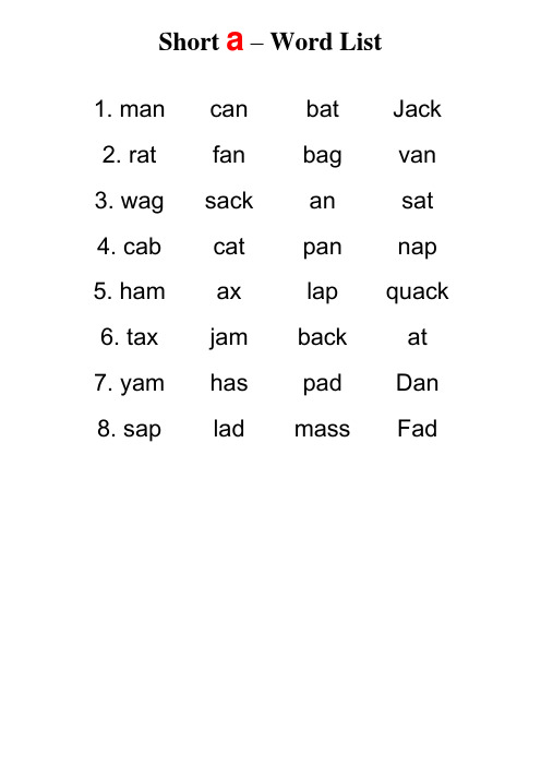 phonics1拼读练习