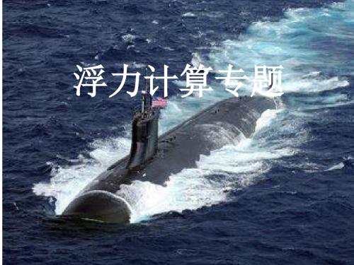 浮力计算专题