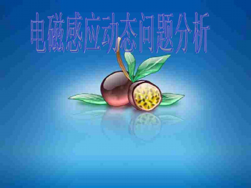 高三物理下学期电磁感应动态问题分析