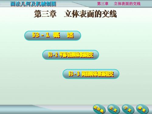 立体表面的交线