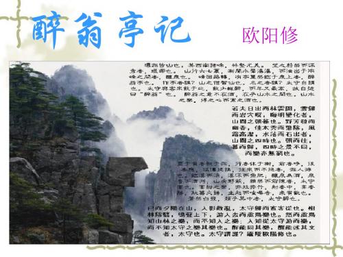 《醉翁亭记》ppt课件(82页)