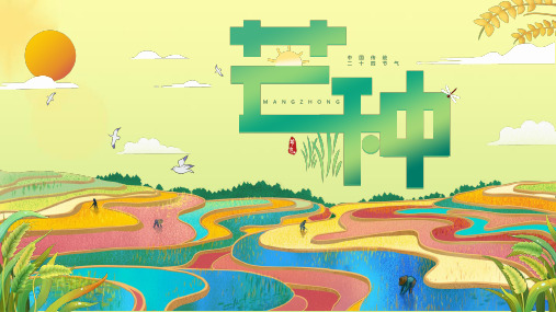 二十四节气芒种通用PPT模板