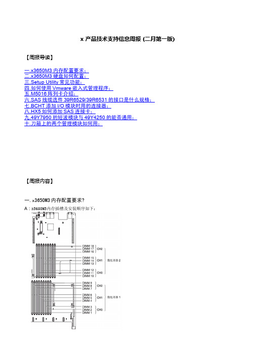 x 产品技术支持信息周报 (2012年二月第一版)