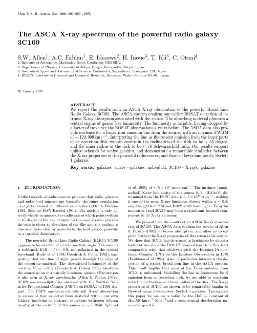 The ASCA X-ray spectrum of the powerful radio galaxy 3C109