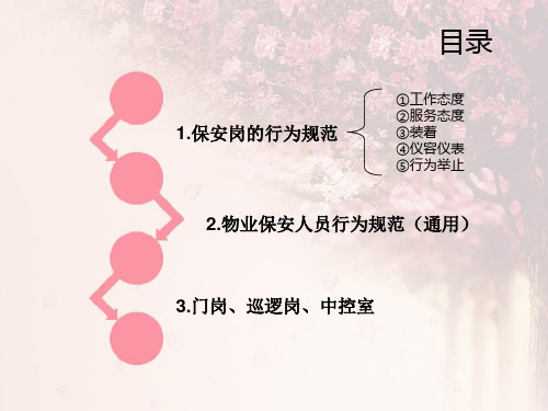 保安岗行为规范ppt