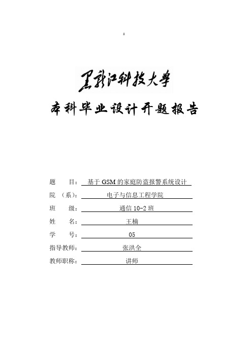 王楠开题(打印)