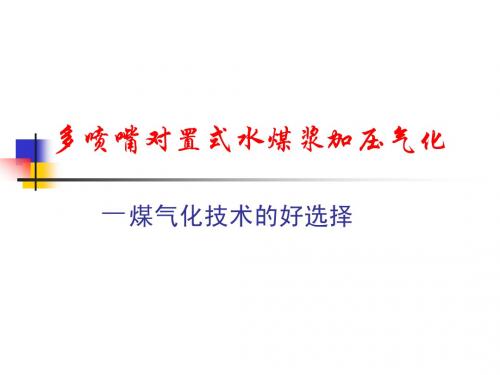 水煤浆加压气化