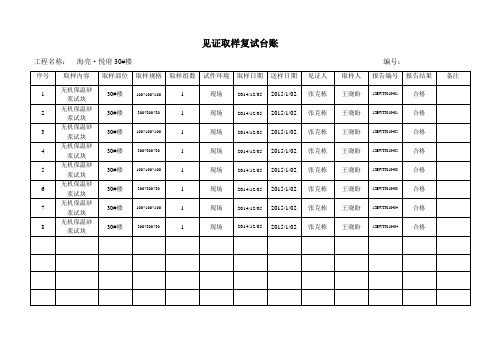 见证取样复试台账(1)