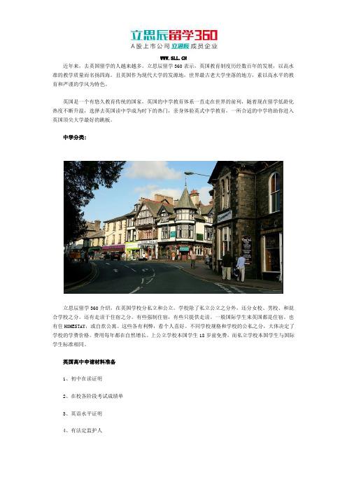 英国高中面试问题