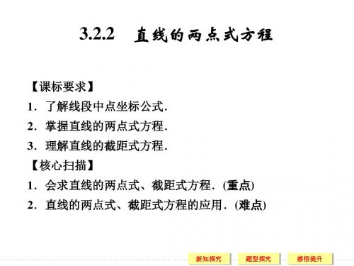 3.2.2 直线的两点式方程