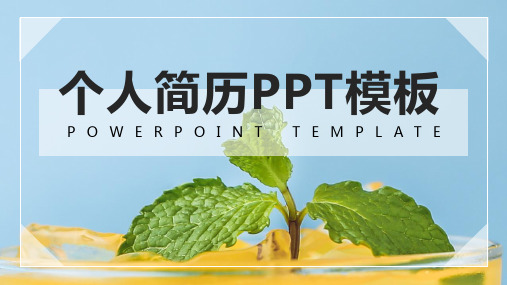 水果插图个人简历模板1
