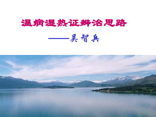 温病热证辨治思路