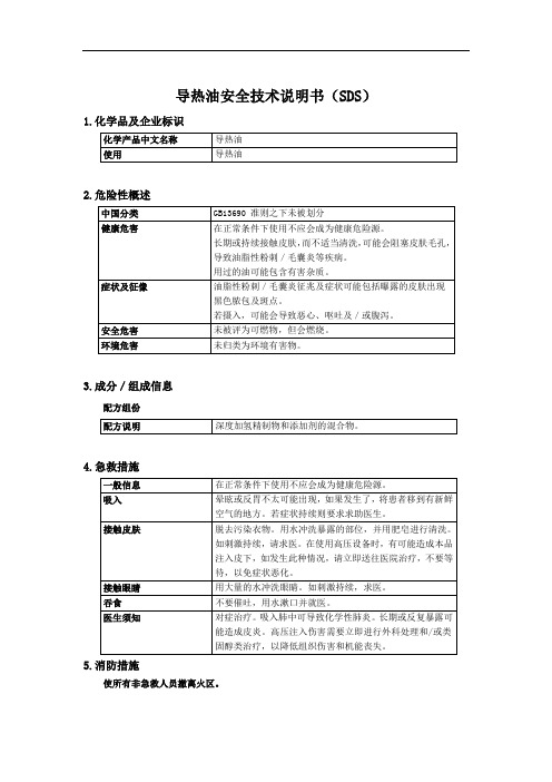 导热油MSDS