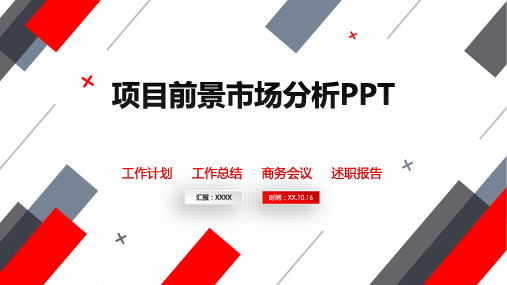 项目前景市场分析PPT