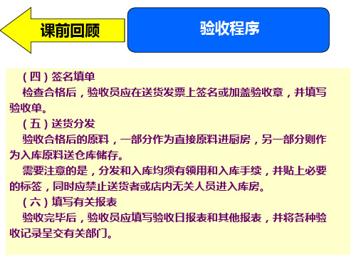 采购与库存管理8餐饮原料库存与发放管理