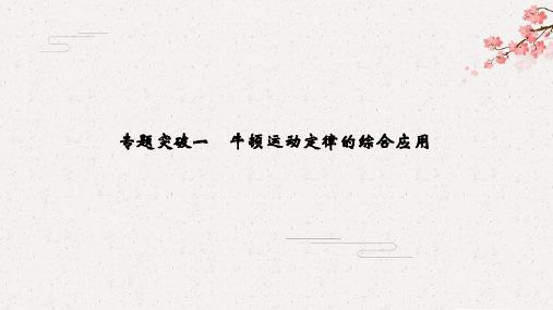    高考冲刺 总复习 物理(教科)--必修1 第三章 专题突破一 牛顿运动定律的综合应用