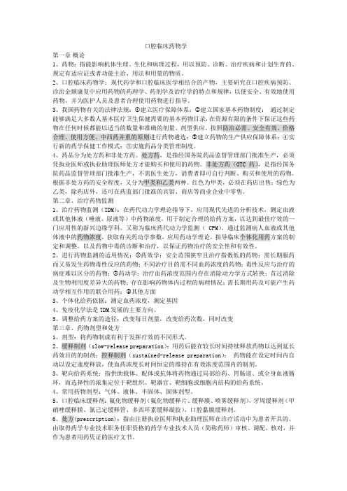 口腔临床药物学