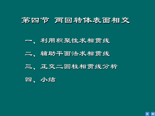 2-4 两回转体表面相交 机械制图课件