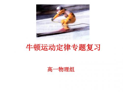 高一物理牛顿运动定律专题(201908)