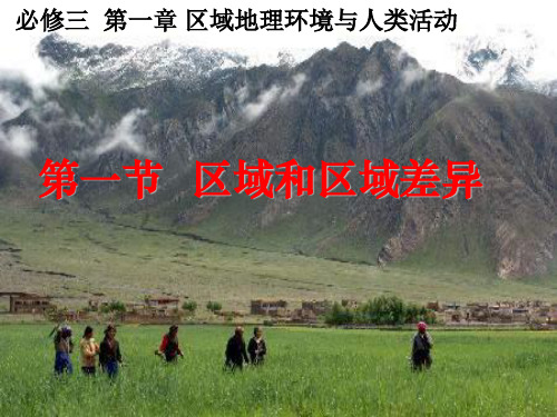 高一地理区域和区域差异PPT优秀课件