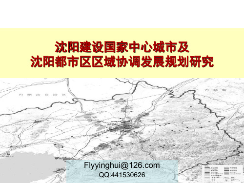 沈阳建设国家中心城市研究