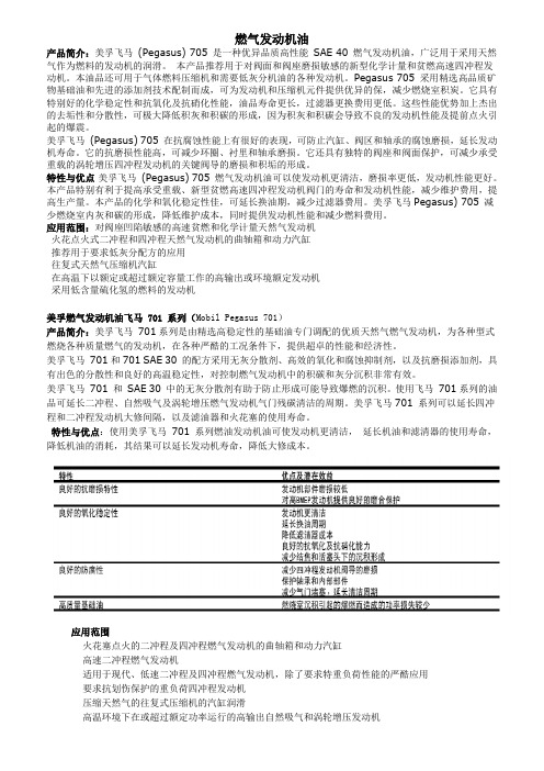 燃气发动机油
