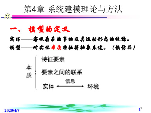 第4章系统建模理论与方法-35页PPT资料