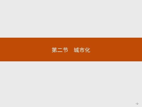 2020-2021学年地理中图必修2课件：2.2 城市化 