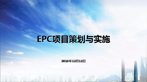 EPC项目策划与实施培训ppt课件