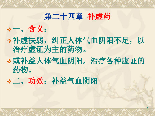 24 补气药