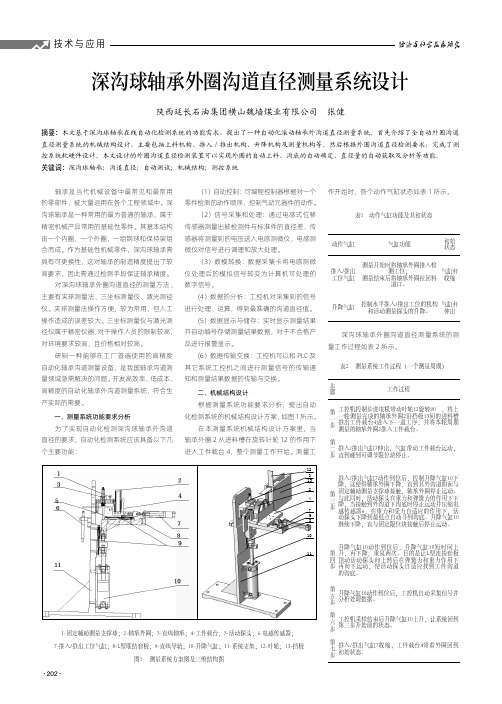 深沟球轴承外圈沟道直径测量系统设计