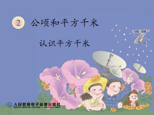 四年级上册《认识平方千米》