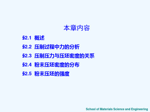 粉末压制成形详解